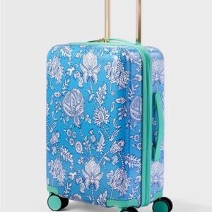 Roller Rabbit Blue and White Carry-On Bag
